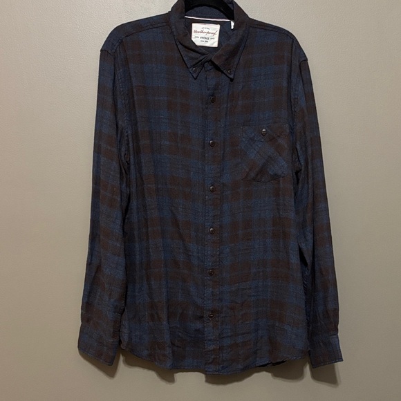 Original Weatherproof Vintage Other - Navy and Chocolate Plaid Shirt